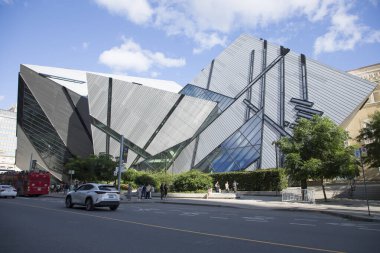 Toronto, Kanada 'daki Royal Ontario Müzesi' nin güzel manzarası