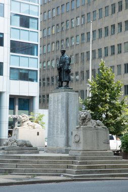 Toronto, Kanada 'daki heykelin güzel manzarası