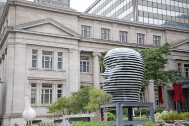 Toronto, Kanada 'daki güzel sokak sanat ve anıt manzarası