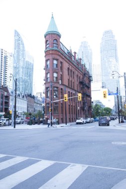 Toronto, Kanada 'daki Gooderham Binası' nın güzel manzarası