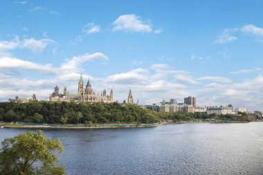 Ottawa, Kanada şehir merkezinin güzel manzarası