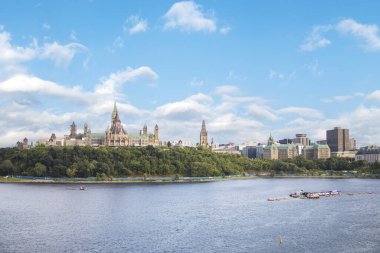 Ottawa, Kanada şehir merkezinin güzel manzarası