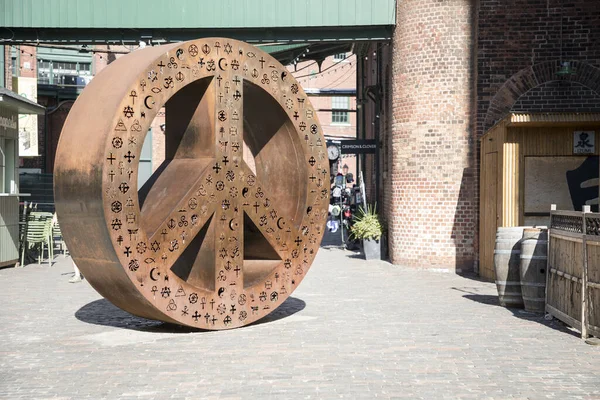 Toronto, Kanada 'daki Damıtma Bölgesi' nin güzel manzarası