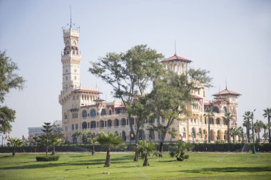 İskenderiye, Mısır 'daki Montaza Sarayı manzarası