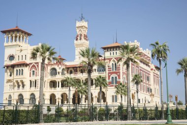 İskenderiye, Mısır 'daki Montaza Sarayı manzarası