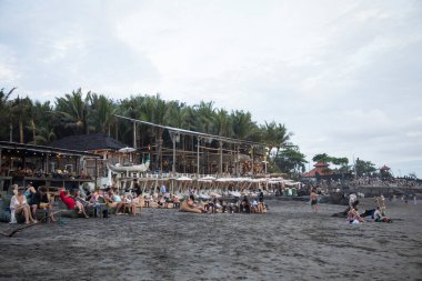 Endonezya 'nın Bali Adası' ndaki güzel Canggu Sahili manzarası