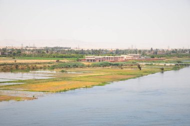 Nil nehri ve Mısır 'ın güzel manzarası