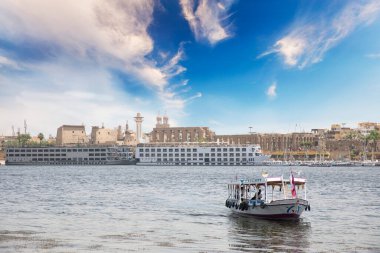 Nil nehri ve Mısır 'ın güzel manzarası