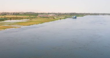 Nil nehri ve Mısır 'ın güzel manzarası