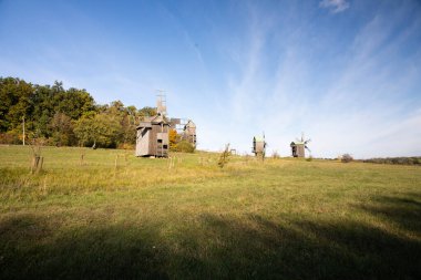 Ukrayna 'nın başkenti Kyiv' deki Pirogiv Ulusal Müzesi 'nin güzel manzarası