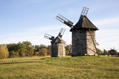 Ukrayna 'nın başkenti Kyiv' deki Pirogiv Ulusal Müzesi 'nin güzel manzarası