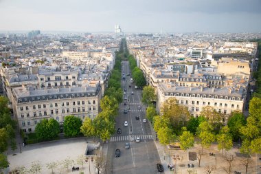 Paris, Fransa bulvarlarının güzel manzarası
