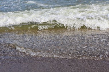 Okyanus Dalgası 'nın Yakın Çekimi Sandy Sahilini Yıkıyor