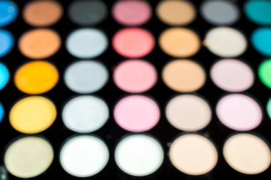 Renkli makyaj renkleri seti