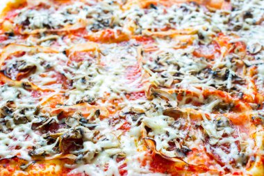 taze lezzetli pizza, yakın.