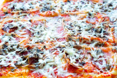 taze lezzetli pizza, yakın.