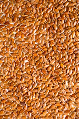 Kahverengi keten tohumu arka plan dokusu