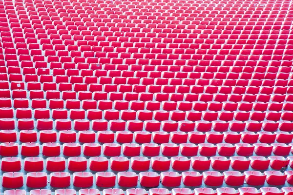 Luci Sedili Dello Stadio Rosso — Foto Stock