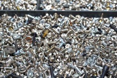 Farklı vidalar. Arkaplan olarak ideal.