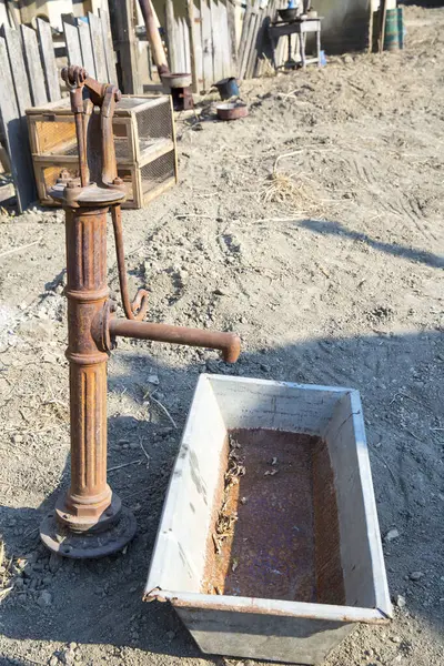 old hand pump for water extraction