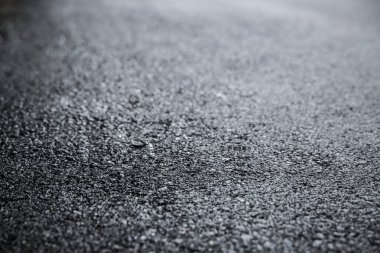 Taze asfalt yol dokusu