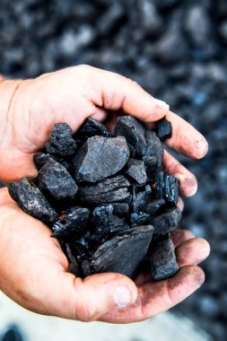 Kömür insan ellerinde.