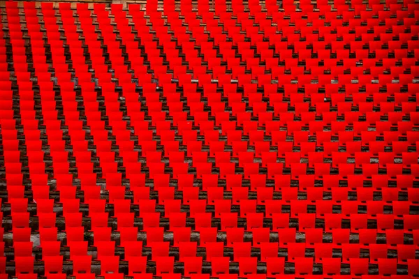 Prázdné Židle Fotbalovém Stadionu — Stock fotografie