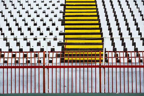 White Chairs Stadium Stand — Stock Photo, Image