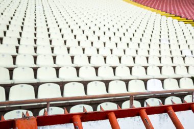stadyum stand beyaz sandalye