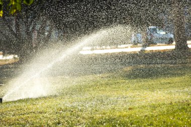 Çimenleri sulamak için sprey