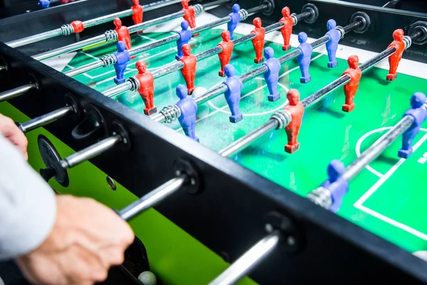 Close-up of table football game