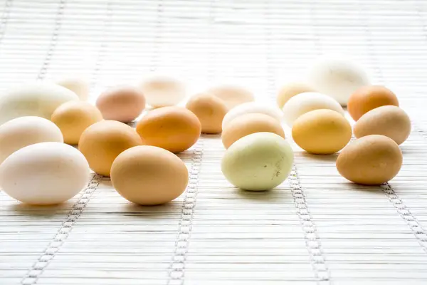 Various kinds of fresh eggs