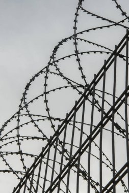 İki ülke arasındaki sınırda dikenli tel