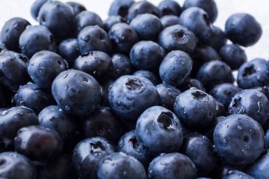 Beyaz arkaplanda yaban mersini izole edilmiş.