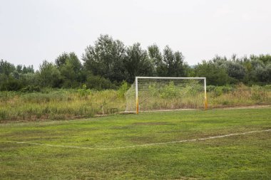 Futbol alan çim Stadyumu futbol sahası gol