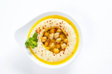 geleneksel Orta Doğu, humus ile Tahin, Mısır düz ekmek ile görev yaptı..