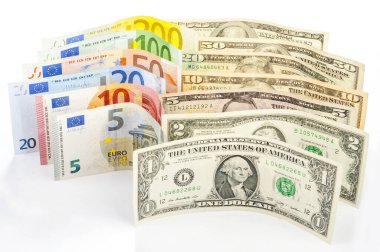 İki önemli para birimi - ABD Doları ve Euro