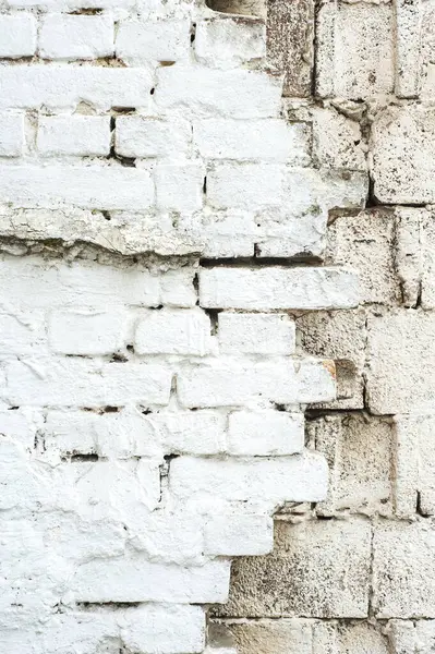 Beyaz grunge tuğla duvar arka planı
