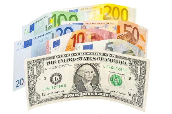 Leading Hard Currencies Dollar Euro Royalty Free Stock Images