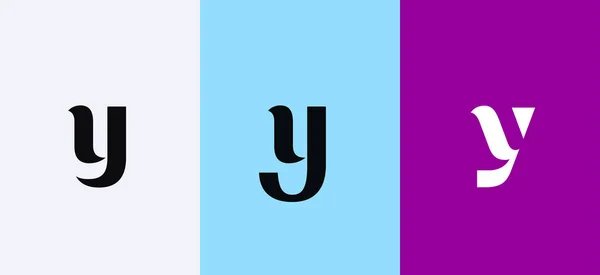 Set Van Letter Minimaal Logo Pictogram Ontwerp Template Elementen — Stockvector