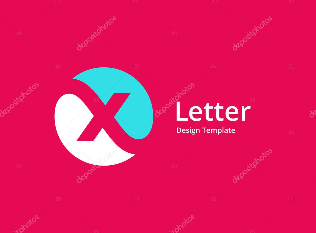 Letter X logo icon design template elements