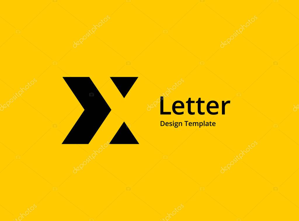 Letter X logo icon design template elements