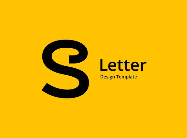 文字Sロゴアイコンデザインテンプレート要素 — ストックベクタ