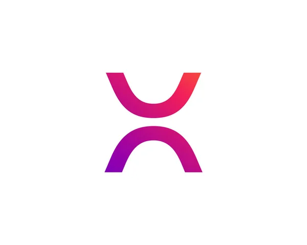 Bokstav Logotyp Ikon Designmall Element — Stock vektor