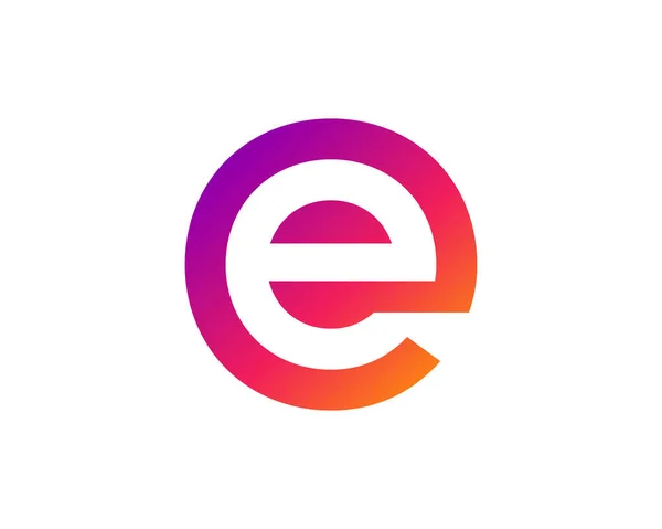 Літера Електронний Логотип Елементи Шаблону Дизайну — стоковий вектор