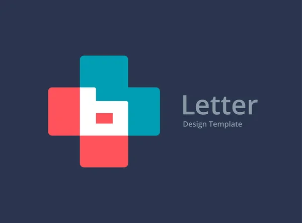 Γράμμα Σταυρό Συν Ιατρικά Στοιχεία Εικονίδιο Λογότυπο Σχεδιασμό Πρότυπο — Διανυσματικό Αρχείο