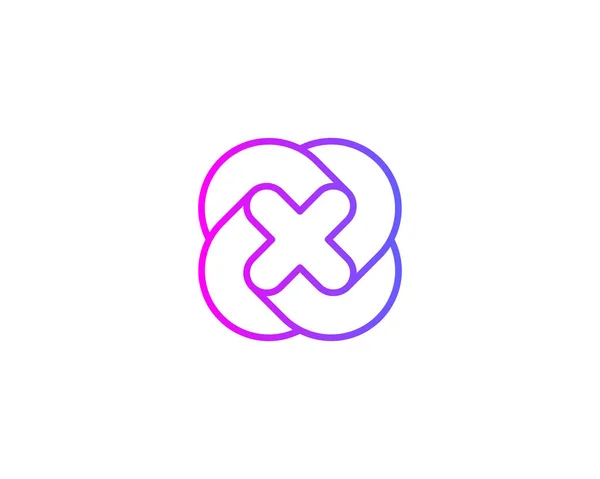 Bokstav Logotyp Ikon Designmall Element — Stock vektor