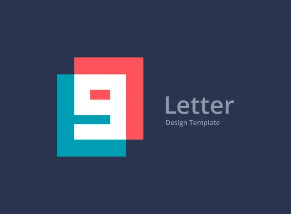 Letter Nummer Logo Pictogram Ontwerp Sjabloon Elementen — Stockvector