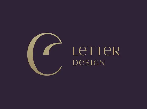 Letra Logotipo Icono Diseño Monograma Lujo Estilo Clásico — Vector de stock