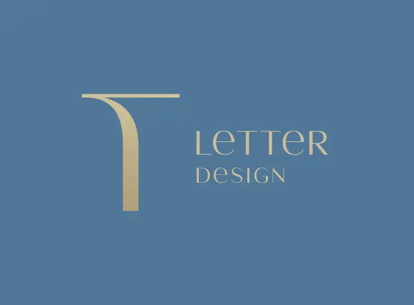 Letra Logotipo Icono Diseño Monograma Lujo Estilo Clásico — Vector de stock